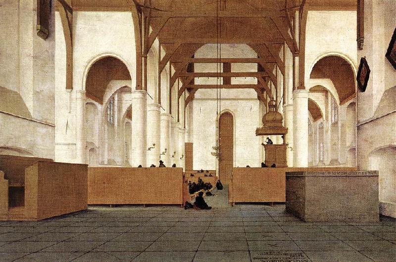 Pieter Jansz Saenredam Interior of the Church of St Odulphus, Assendelft France oil painting art